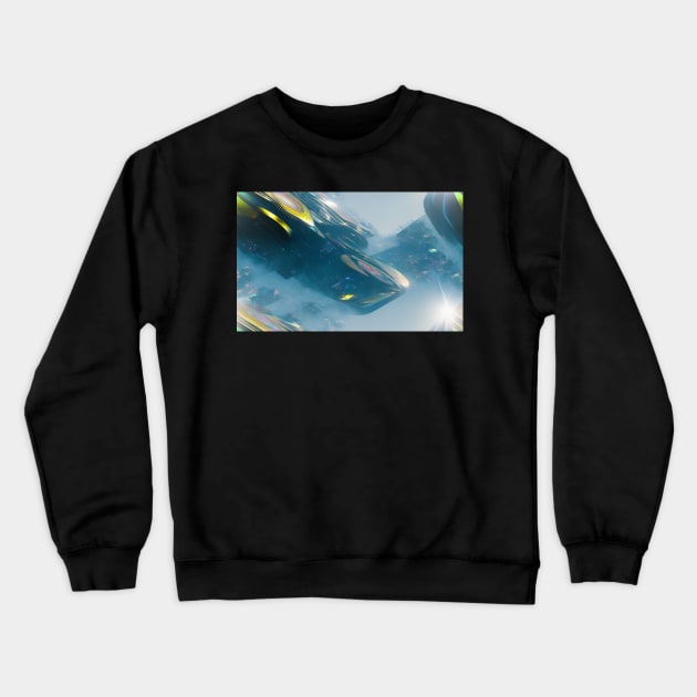 Seamless Holographic Texture VI Crewneck Sweatshirt by newdreamsss